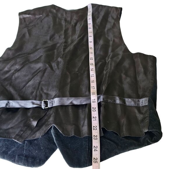 Vintage Velveteen Men's Black Warner Brothers Bugs Bunny Vest adjustable size L - Picture 4 of 15